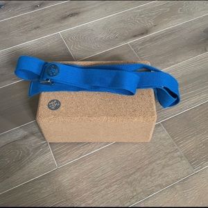 Manduka Cork Block & Strap